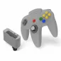 Teknogame Wireless 2.4 GHz controller per Nintendo 64 Classic Grey Teknogame Wireless 2.4 GHz controller per Nintendo 64 Classic Grey