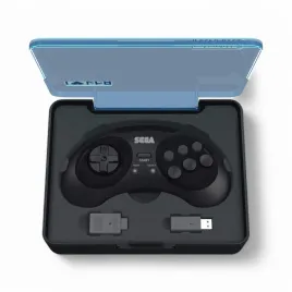 Retro-bit Official SEGA 8-Button Arcade Pad 2.4G Wireless for Mega Drive PC Mac Switch Black