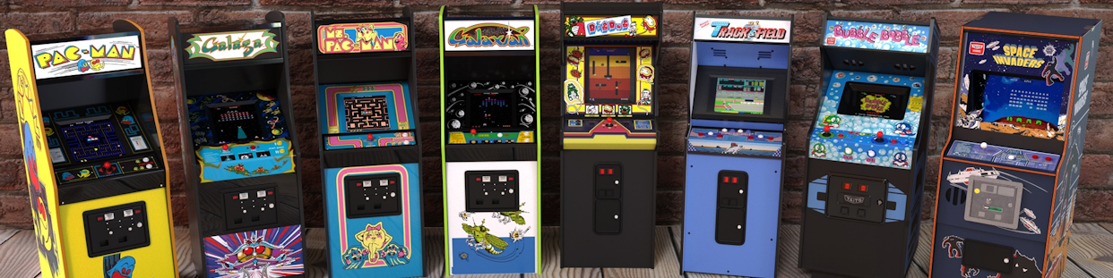 Cabinati Arcade classici verticali e cocktail, Numskull, Replicade e altri